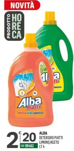 Tutto Risparmio Cash&Carry Alba Detersivo Piatti offerta