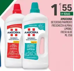 Tutto Risparmio Cash&Carry Amuchina detersivo pavimenti freschezza alpina/ limone/ fresh aloe offerta