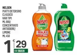 Tutto Risparmio Cash&Carry Nelson piatti detersivo classico vari tipi/concentrato antiodore/limone offerta