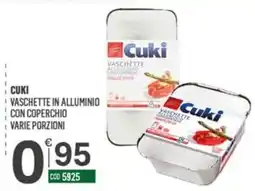 Tutto Risparmio Cash&Carry Cuki vaschette in alluminio con coperchio offerta