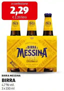 ALDI Birra Messina offerta