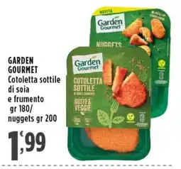Rossotono Carrefour Garden Gourmet Cotoletta sottile di soia e frumento offerta