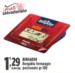 Rossotono Carrefour Bergader Bergablu formaggio offerta