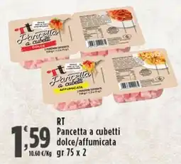Rossotono Carrefour Pancetta a cubetti offerta