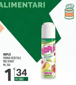 Tutto Risparmio Cash&Carry Hoplà panna vegetale mix spray offerta