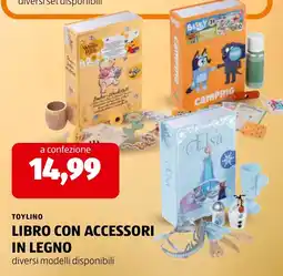 ALDI ToyLino libro con accessori in legno offerta