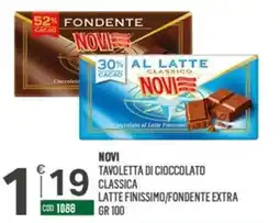 Tutto Risparmio Cash&Carry Novi Tavoletta di cioccolato classica offerta