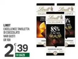 Tutto Risparmio Cash&Carry Lindt Excellence Tavoletta di Cioccolato offerta