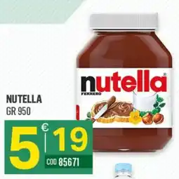 Tutto Risparmio Cash&Carry Nutella offerta