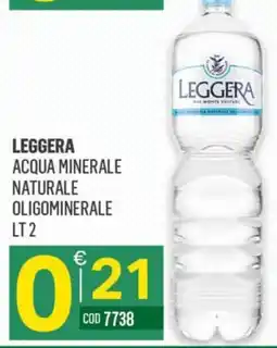Tutto Risparmio Cash&Carry Leggera acqua minerale naturale oligominerale offerta