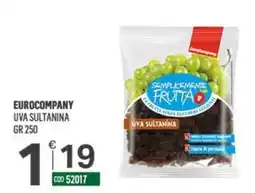 Tutto Risparmio Cash&Carry Eurocompany uva sultanina offerta