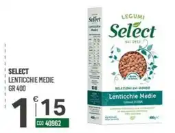 Tutto Risparmio Cash&Carry Select Lenticchie Medie offerta