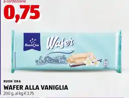 ALDI Buon'ora wafer alla vaniglia offerta