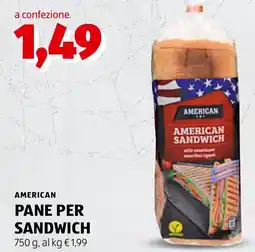 ALDI American pane per sandwich offerta