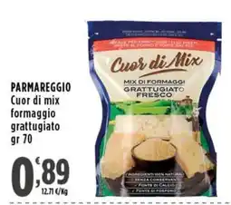 Rossotono Carrefour Parmareggio Cuor di mix formaggio grattugiato offerta