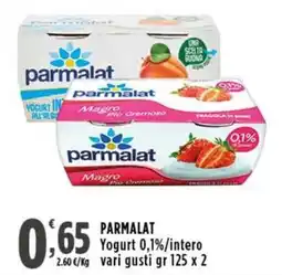 Rossotono Carrefour Parmalat Yogurt 0,1% offerta