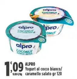 Rossotono Carrefour ALPRO Yogurt al cocco bianco offerta