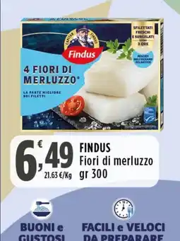 Rossotono Carrefour Fiori di merluzzo Findus offerta