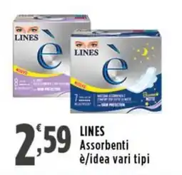 Rossotono Carrefour Lines assorbenti è/idea offerta