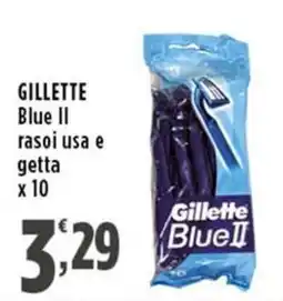 Rossotono Carrefour Gillette Blue II rasoi usa e getta offerta