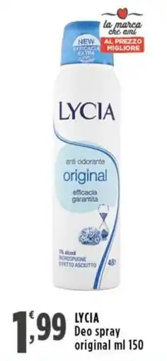 Rossotono Carrefour LYCIA Deo spray original offerta
