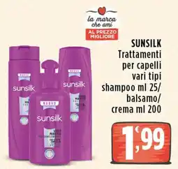 Rossotono Carrefour Sunsilk Trattamenti per capelli vari tipi offerta