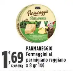 Rossotono Carrefour Parmareggio Formaggini al parmigiano reggiano offerta