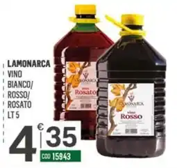 Tutto Risparmio Cash&Carry Lamonarca vino Rosso offerta