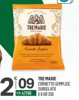 Tutto Risparmio Cash&Carry Tre Marie Cornetto Semplice offerta