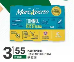 Tutto Risparmio Cash&Carry Mare Aperto tonno all'olio d'oliva offerta