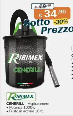 Al Pentolone Ribimex Cenerill - Aspiracenere offerta