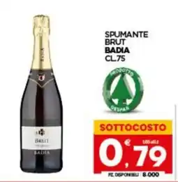 Despar Sicilia Spumante brut Badia offerta