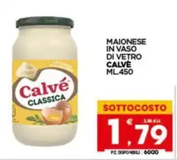 Despar Sicilia Maionese in vaso di vetro Calvé offerta