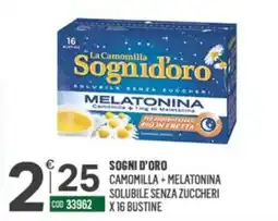 Tutto Risparmio Cash&Carry Sogni d'oro melatonina offerta