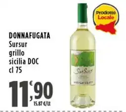 Rossotono Carrefour DonnaFugata Sursur grillo sicilia DOC offerta