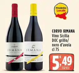 Rossotono Carrefour Corvo Irmàna offerta