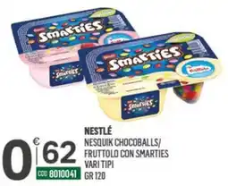 Tutto Risparmio Cash&Carry Nesquik Chocoballs/ Fruttolo con Smarties offerta