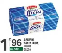 Tutto Risparmio Cash&Carry Galbani Santa Lucia burro offerta