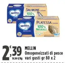 Rossotono Carrefour Mellin Omogeneizzati di pesce offerta