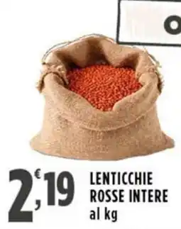 Rossotono Carrefour Lenticchie rosse intere offerta