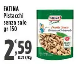 Rossotono Carrefour Fatina Pistacchi senza sale offerta