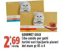 Rossotono Carrefour Gourmet Gold Cibo umido per gatti offerta