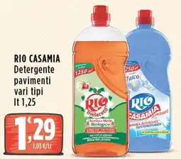 Rossotono Carrefour Rio Casamia Detergente pavimenti vari tipi offerta