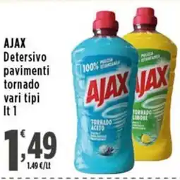 Rossotono Carrefour Ajax Detersivo pavimenti tornado offerta