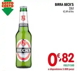 D'Ambros Birra Beck's offerta