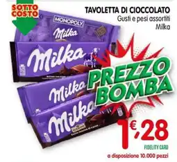 D'Ambros Tavoletta di cioccolato Milka offerta