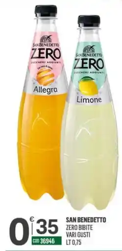 Tutto Risparmio Cash&Carry San Benedetto zero bibite vari gusti offerta