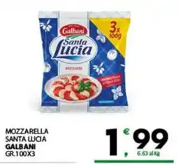 Despar Sicilia Mozzarella Santa Lucia Galbani offerta
