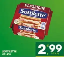 Despar Sicilia Sottilette classiche offerta