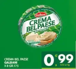 Despar Sicilia Crema bel paese Galbani offerta